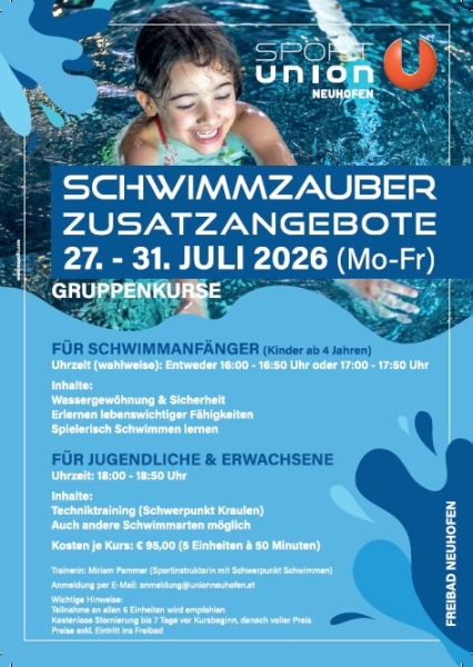 Schwimmzauber Zusatzangebot